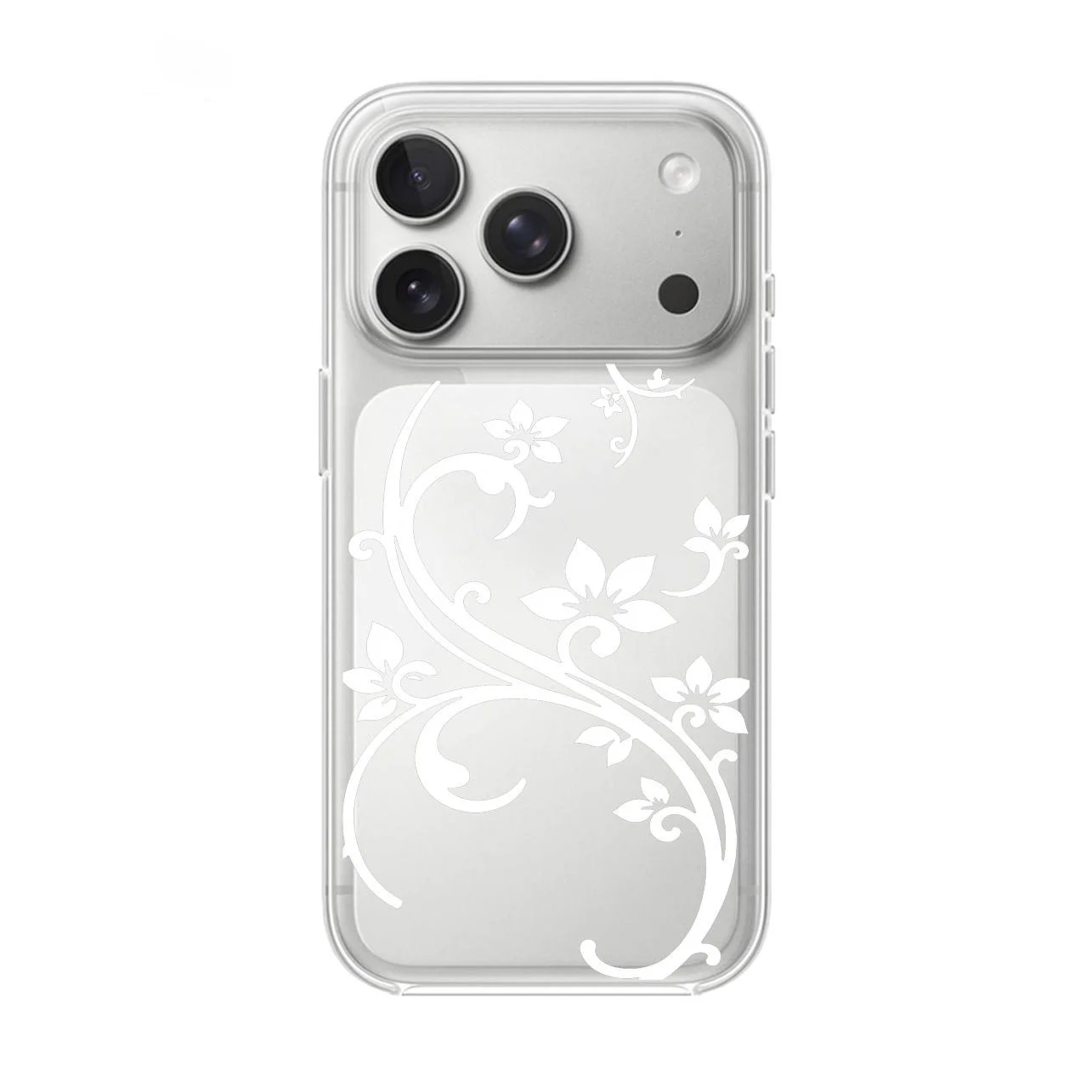Kunstvolle Blumen-Handyhülle für iPhone 17 16 15 11 12 14 13 Pro Max Mini XS X XR 7 Plus 17E Stoßfeste Transparente Schutzhülle