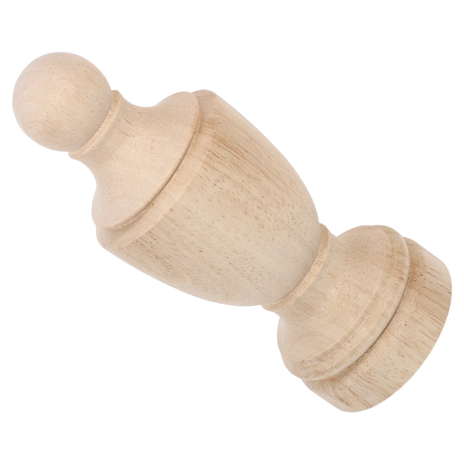 

Unfinished Wood Finial French Crafted Decorative Post Topper for Curtain Rods Bed Posts Staircase Balusters Cabinet Column DIY