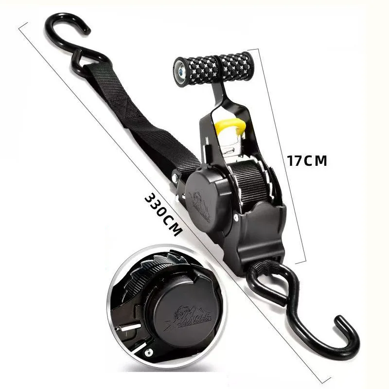 

Automatic Retractable Motorcycle Cargo Ratchet Luggage Belt