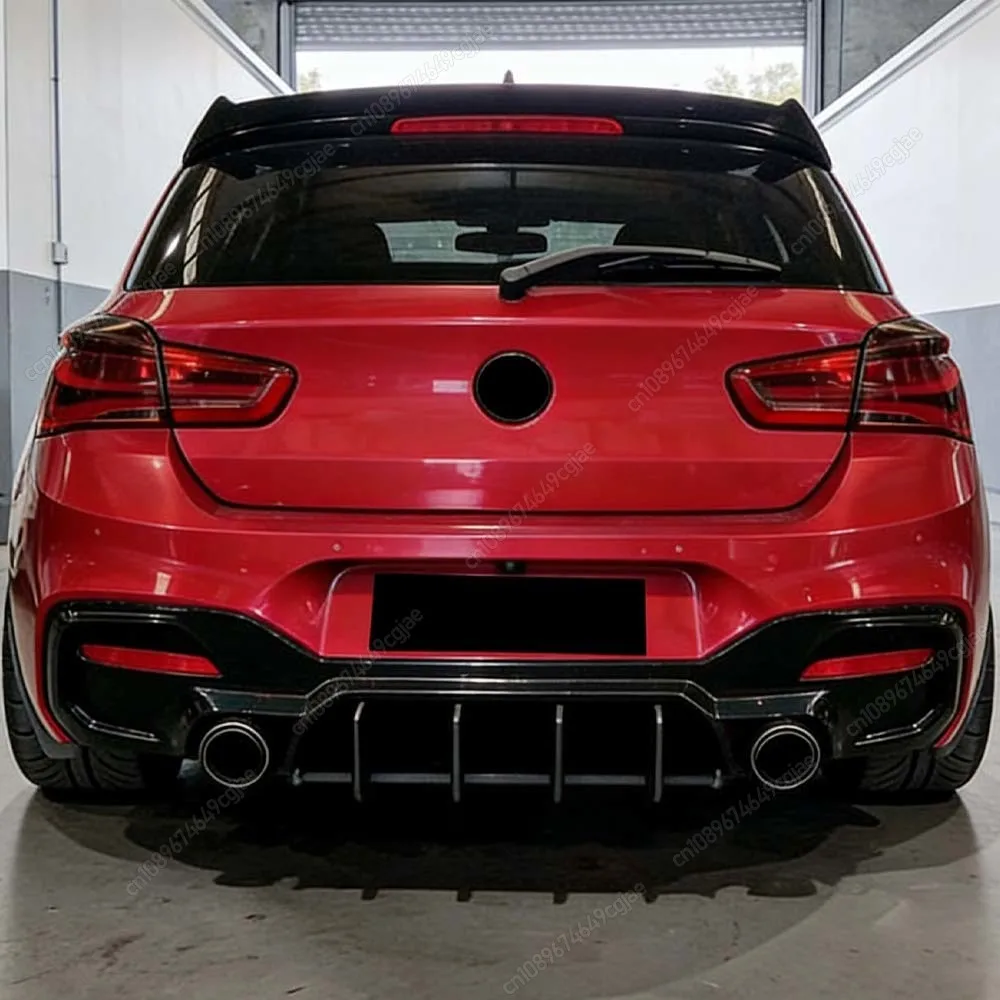 

For BMW 1 Series F20 F21 M-Sport M135i M140i 2015-2019 Rear Bumper Splitter Lip Diffuser Back Fins Fender Canards ABS Kits Trims