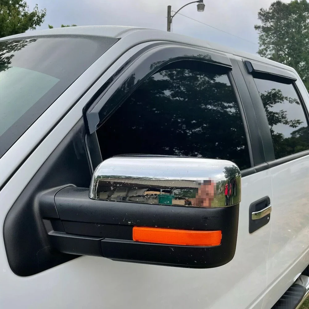 Easy Installation for Mirror Covers Silver Chrome Mirror Covers Long-Lasting Performance Perfect Fitment For Models