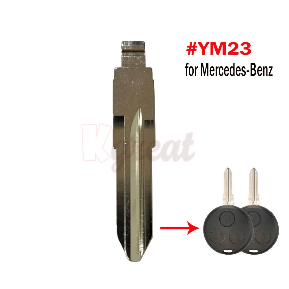 YM23 Keydiy Xhorse JMD Uncut Flip KD Key Blade for Mercedes-Benz Smart 1998-2006 Fortwo Passion Roadster City Coupe Crossblade