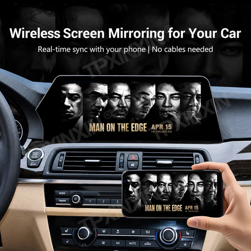 Blade Screen Linux Car Radio For BMW 5 Series F10 F18 2013~2017 Wireless CarPlay Android Auto GPS Navigation Multimedia Player