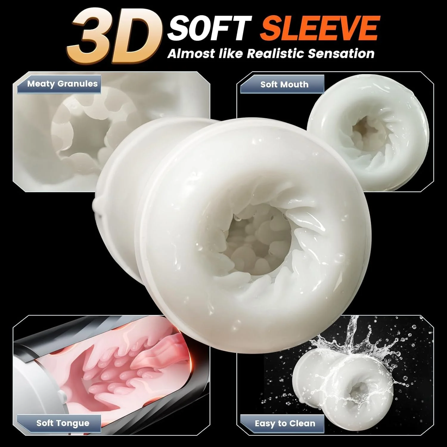 التلقائي تلسكوبي ذكر الاستمناء 5 في 1 وضع القضيب مضخة ساخنة مص تهتز آلات الجنس شاشة الكريستال السائل الجنس لعب للرجال #5