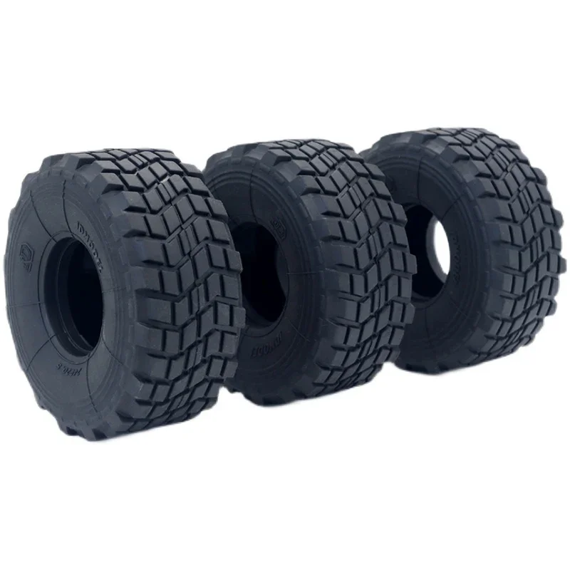 2PCS Rubber Tires 100mm Tyre for 1/10 Rock Crawler 1/14 RC Tamiya Truck Trailer Tipper Car Scania 770S Actros JDM Wheels Parts