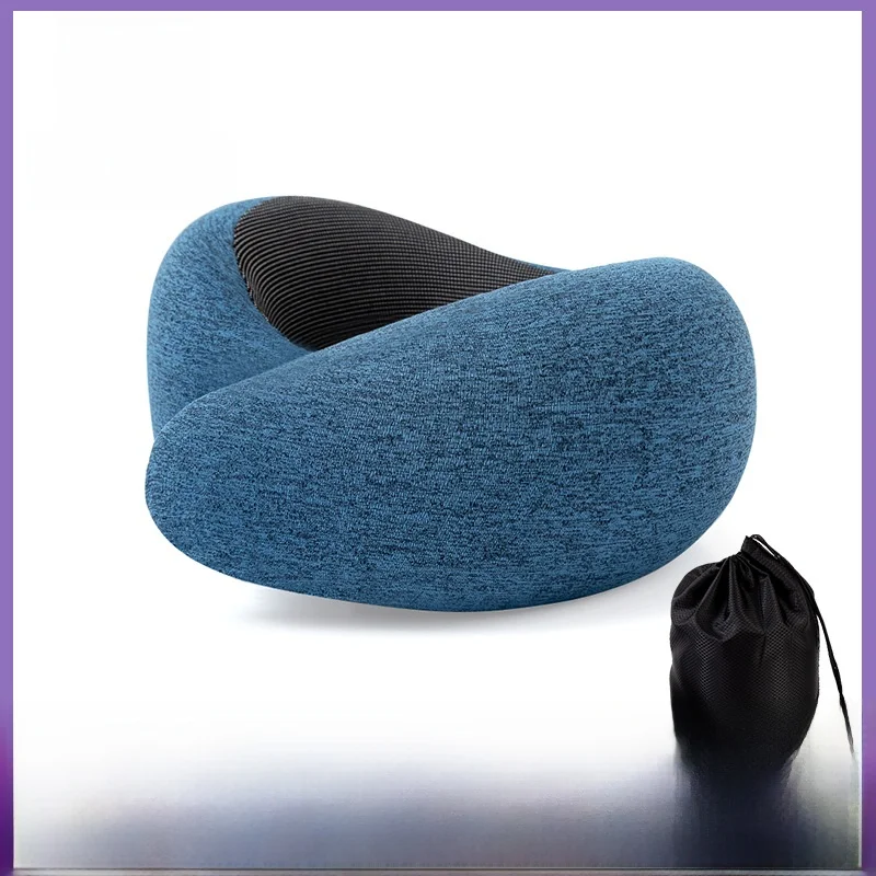 

Memory Foam U-aped Pillow Ne Support Travel Busin Portable Snail ell U Pillow Convenient Storage Bedding Accories