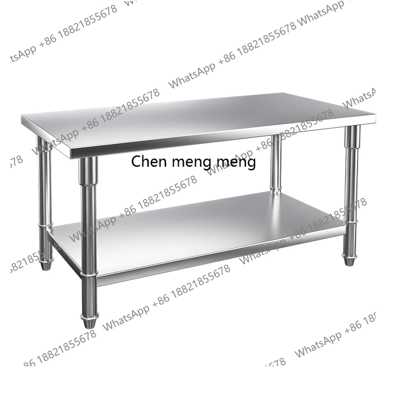 

Stainless Steel Counter Back Kitchen Commercial Shelves Counter Cabinet Hotel Kitchen Workbench