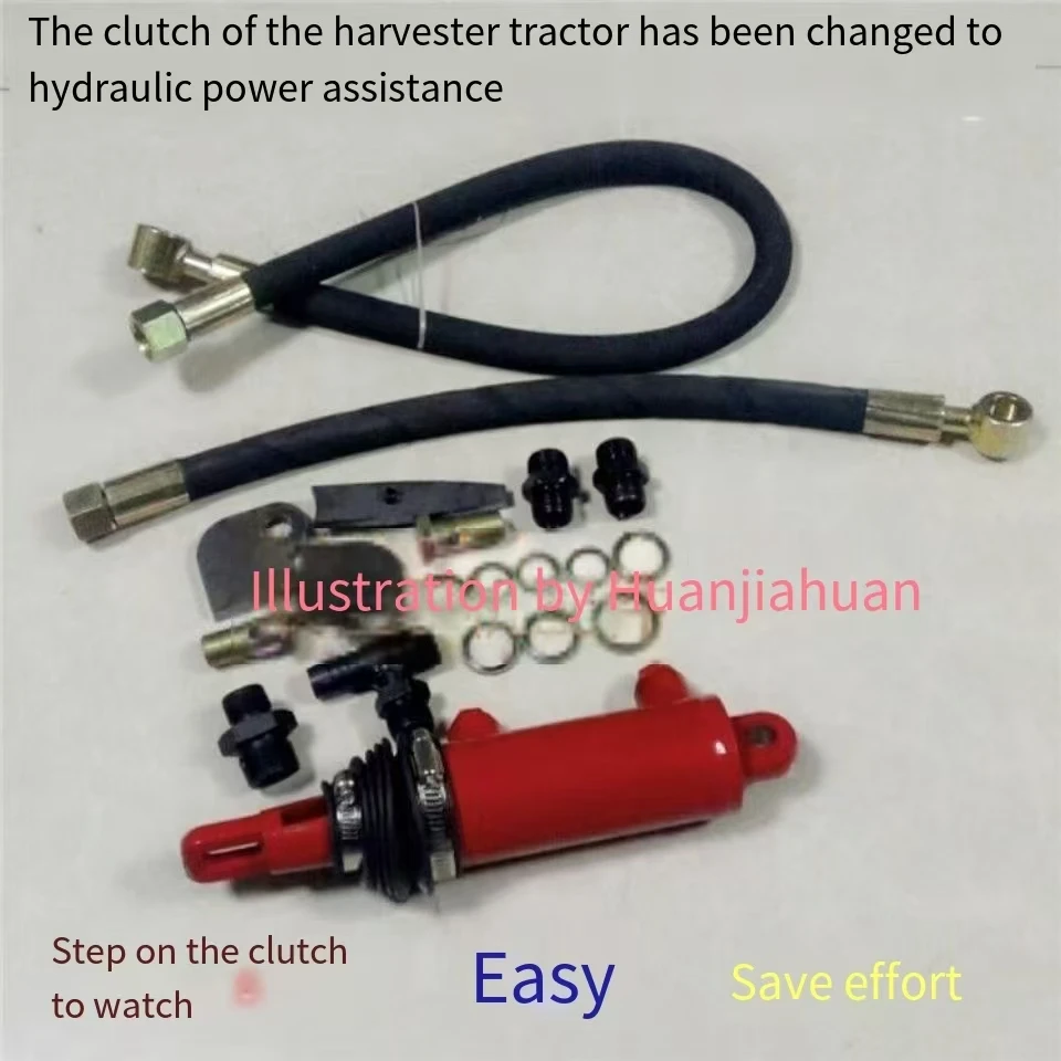 油圧クラッチ、ハーベスタークラッチオイルシリンダーで修正された農業用トラクターハーベスター