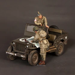 1/35 Resin Model Figure Kits GK , Two People,No Car,Military Theme,Unassembled And Unpainted
