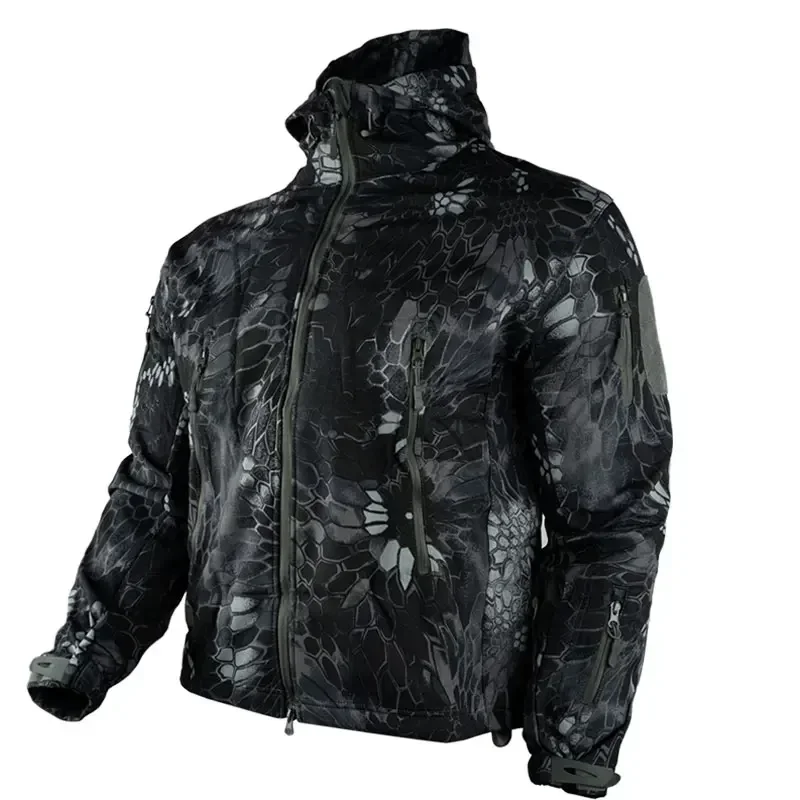 Chaqueta De invierno para hombre Casacos De Inverno Masculino chaqueta con estampado De pitón para exteriores resistente al viento impermeable y al frío deportes