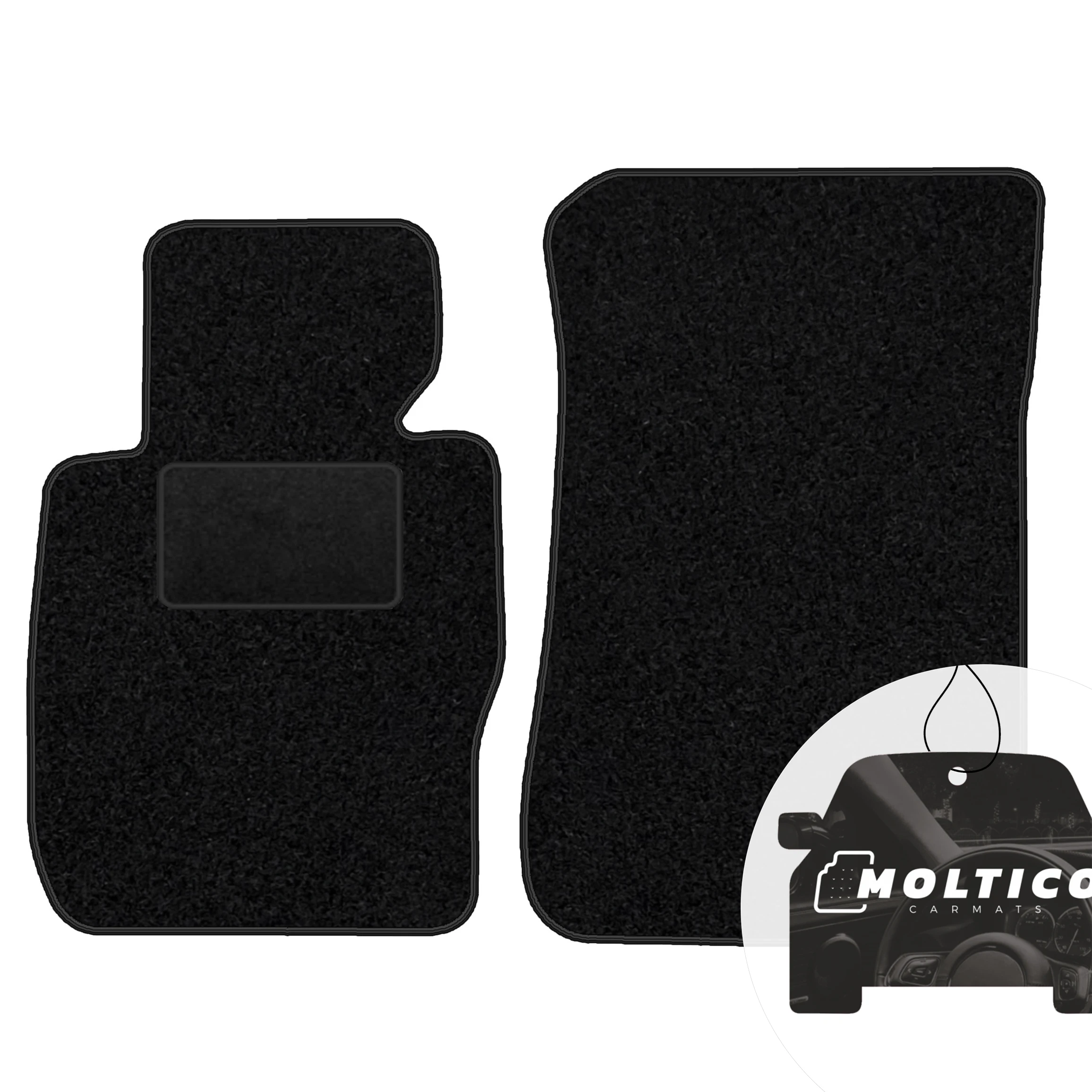 Velour vloerkleden vooraan, zwart HM, geschikt voor: Bmw X1 serie E84 X-Drive 2009-2015