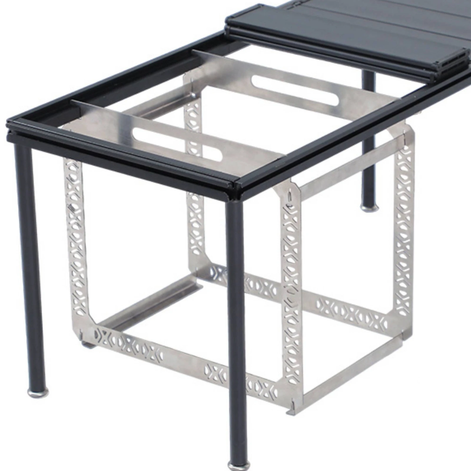 IGT Hanging Rack Rust Resistant IGT Side Hook Camping Table Organizer Portable Outdoor Gear Space Saving for Campers view 6