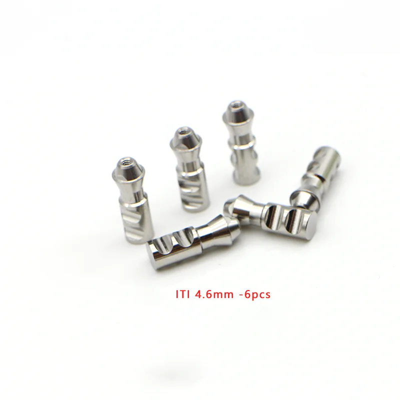 6pcs Dental ITI 3.5 4.6  Multi-unit  Analog MU Plaster Titanium Dental Multi unit  Implant Compatible with ITI