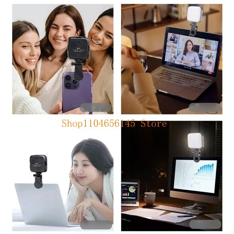 5asd Mini Clip Multi-angle Folding Cellphone Computer Fill Light Clip Camera Flash Holder Clip Universal 1/4 Screw Mount Clip