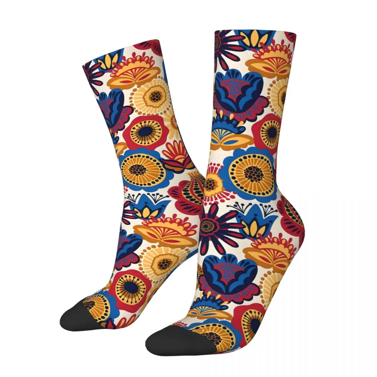 FLORAL MODERN ABSTRACT MEXICO FOLK Unisex Winter Socks Warm Happy Socks Street Style Crazy Sock