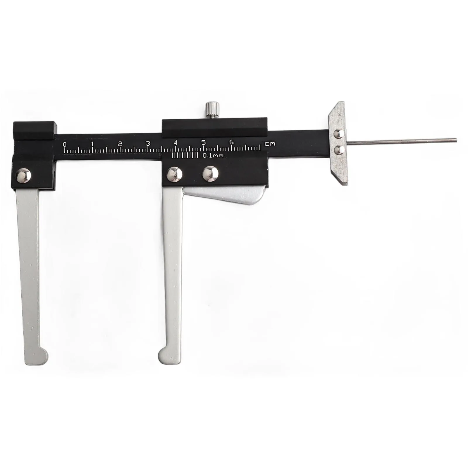 High Quality Hot Brand New Tire Measuring Tool Tool Black+Silver Color Clear Scale Convenient Not Applicable 60mm