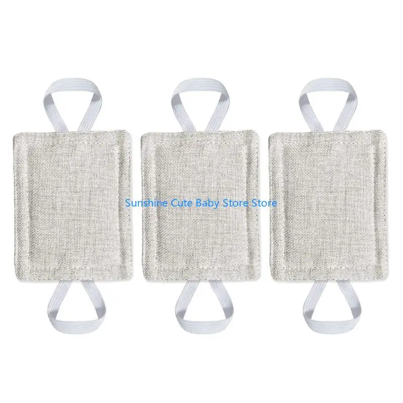 

C5AF Набор из 3 дверных глушителей, подушка для закрытия дверей для тихой комнаты и безопасности ребенка с регулируемой резинкой