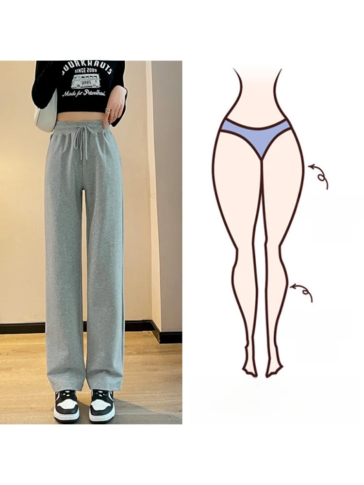 

Женские повседневные свободные теплые брюки больших размеров с флисовой подкладкой, широкие, прямого кроя, осенне-зимние, спортивные