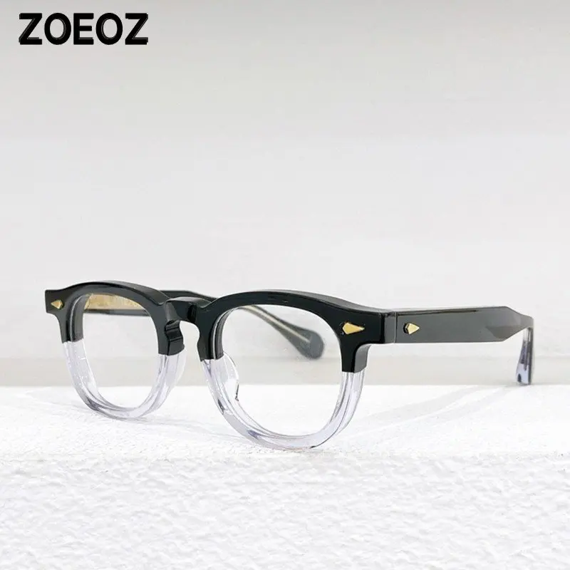 

Japanese Designer Frame round Retro Frame Myopia Glasses Men Glasses Frame Women Acetate Frames Applicable Prescription Lens