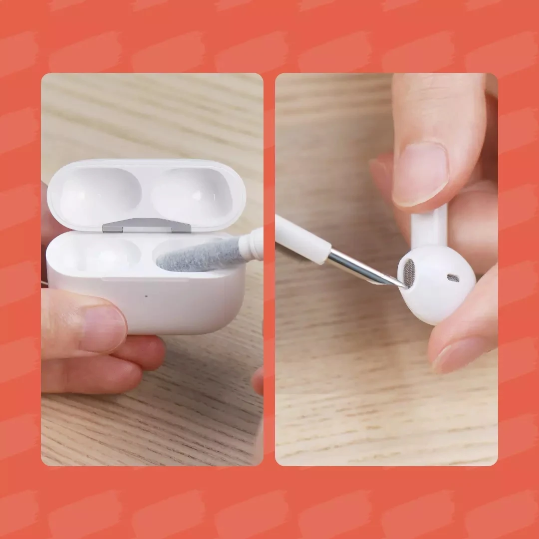 Tastatur-Reinigungsbürste, Computer-Kopfhörer-Reinigungswerkzeuge, Tastaturreiniger, Tastenkappen-Abzieher-Set für PC, Airpods Pro 1 2