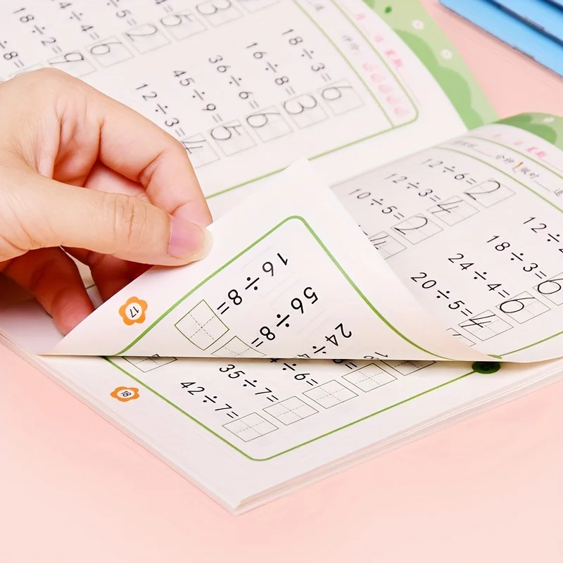 4-Book Set: Mixed Math Operations Practice Workbooks | Addition, Subtraction, Multiplication, Division | Graded Exercises for 2n