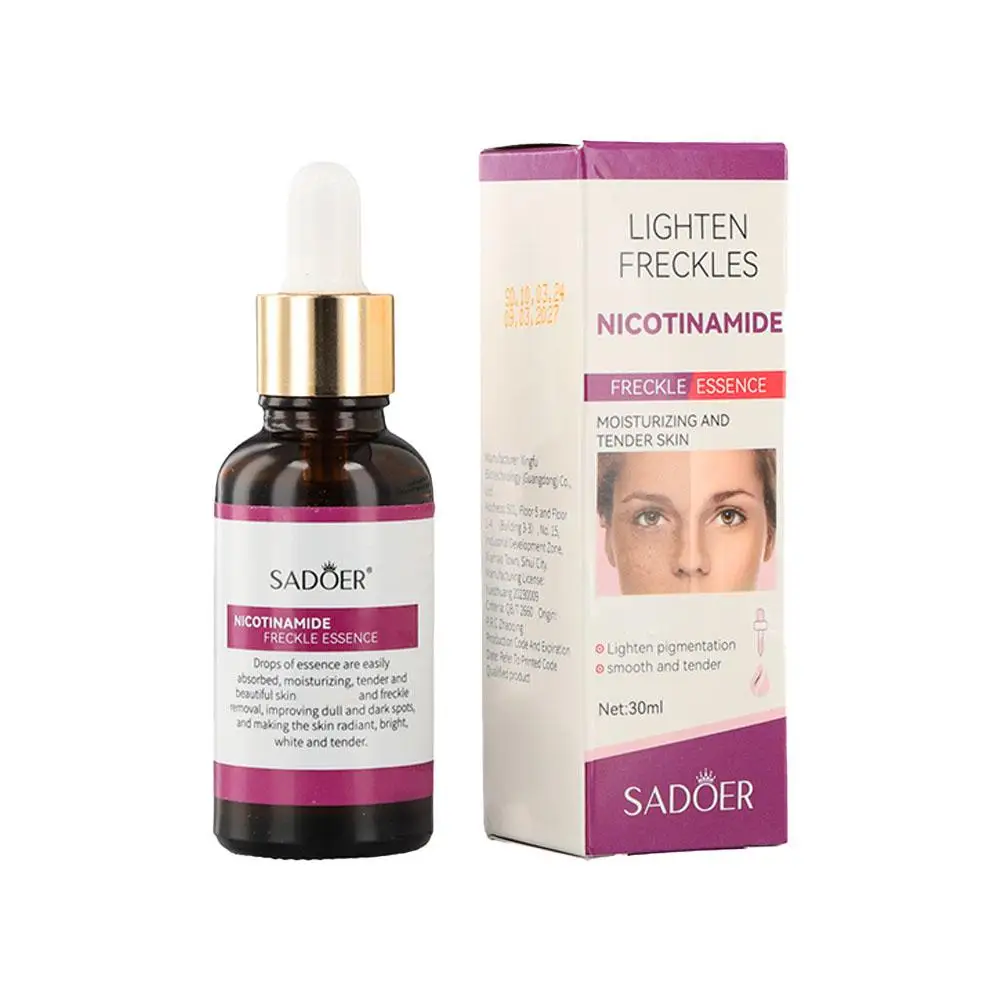 3 Stuks Nicotinamide Whitening Serum Gezicht Sproet Verwijderen Essence Donkere Vlekken Verwijderaar 90Ml Hydraterende Verhelderende Gezichtshuid