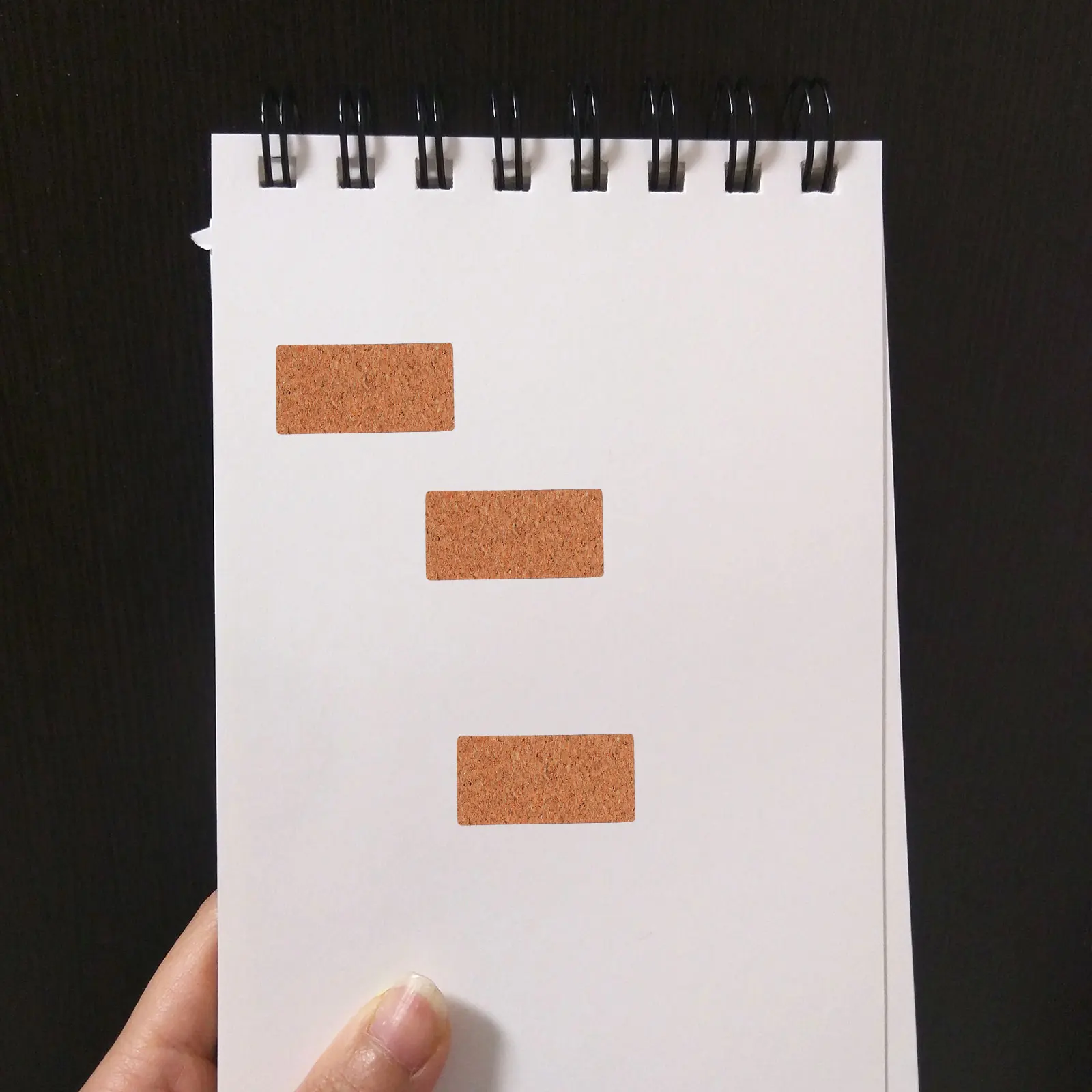 

48pcs Waterproof Sticker Tabs Cork Wood Labels 15x30mm Removable Small Tags Kitchen Containers Storage Food Bottle Office