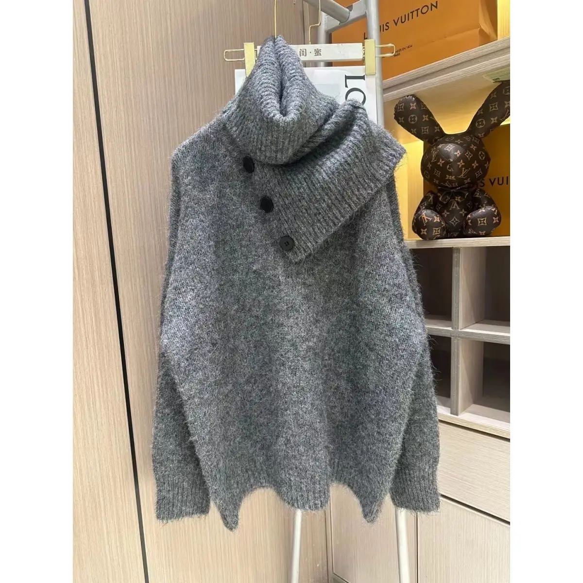 

Turtleneck Warm Knitted Pullover Sweater New Women Baggy Thicked Jumpers Top Soft Women's Casual Fashion Knitwear Sueter M63