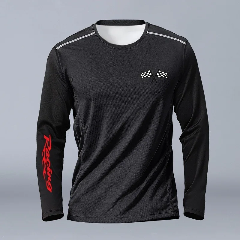 

Autumn Riding Tee 3D Print Motorcycle T Shirt Breathable Quick Dry Comfortable Biker Wear Fashionable Design