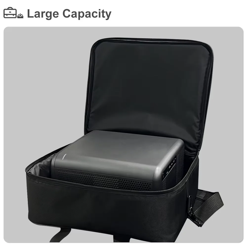 プロジェクターアクセサリー用ポータブルバッグユニバーサル多機能収納ビッグバッグコンピュータトゥインジャーQ12W /エプソン/ BenQ