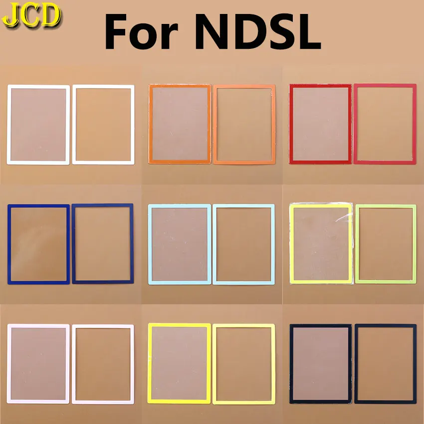 JCD Top Upper Lower Bottom LCD Screen Frame Cover For NDSL NDS Lite Game Console Plastic Lens Replacement