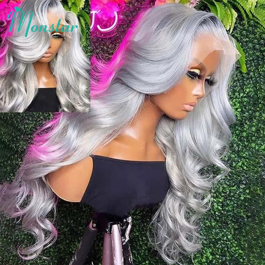 Grey Color Lace Fronts Wigs Human Hair 613 Hd Lace Frontal Wig 13x6 Vietnamese Raw Hair Body Wave Human Hair Wig for Black Women