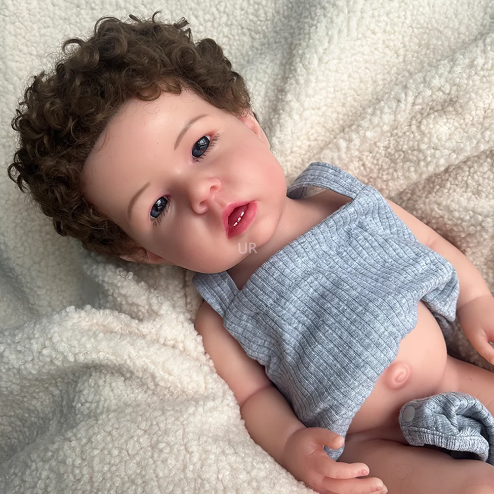 リアルな柔軟なシリコーンリボーンベビーボーイ 50 センチメートルソフトボディリアルな表情人形特別な瞬間の忘れられないギフトとして