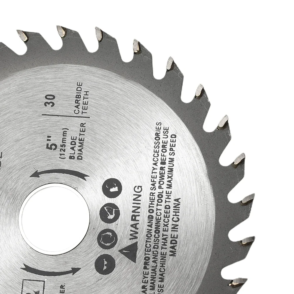 Cutting Blades Saw Blades Power Tools Replacement Wood Processing Workshop Equipment Saw Blade Silver TCT 5 Inch Carbide Tipped