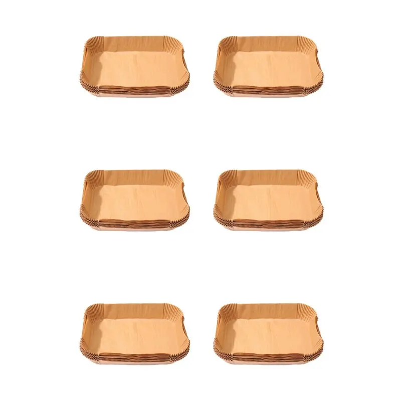 300Pcs Rectangle Disposable Airfryer Baking Paper Liner Non-Stick Baking Mat For Ninja Foodi Air Fryer Accessories