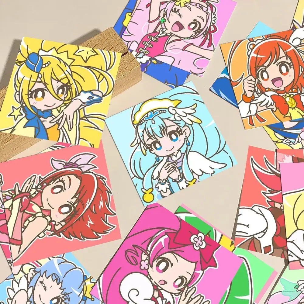 Hugtto Pretty Cure 128 Photos Sticker Girl Kawaii Anime Figure Decorate Phone Case Flat Computer Cartoon Patch Birthday Gift