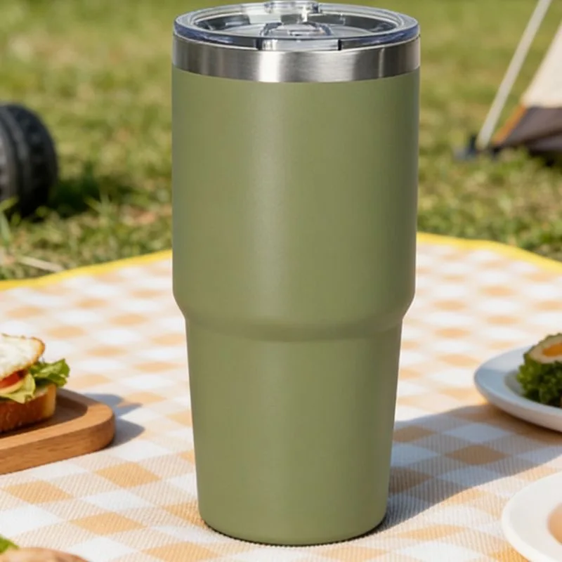 2026 New 304 Stainless Steel Vacuum Tumbler with Straw and Lid, Portable Insulated Coffee Cup for Car Outdoor Camping