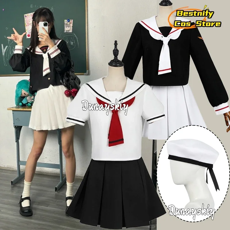 

КосплейJapanese-jiakei Платья Косплей Костюм Темно-синий стиль JK Школьная форма Женские платья Аниме Наряды Ролевые костюмы じ премиум