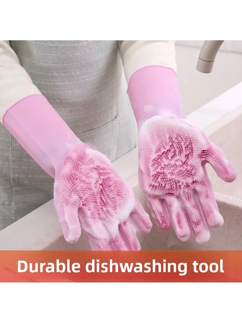 

Силиконовые резиновые перчатки для рисования, термостойкие, водонепроницаемые для валяющих штампов, овощей, купания домашних животных, против царапин, домашнего использования