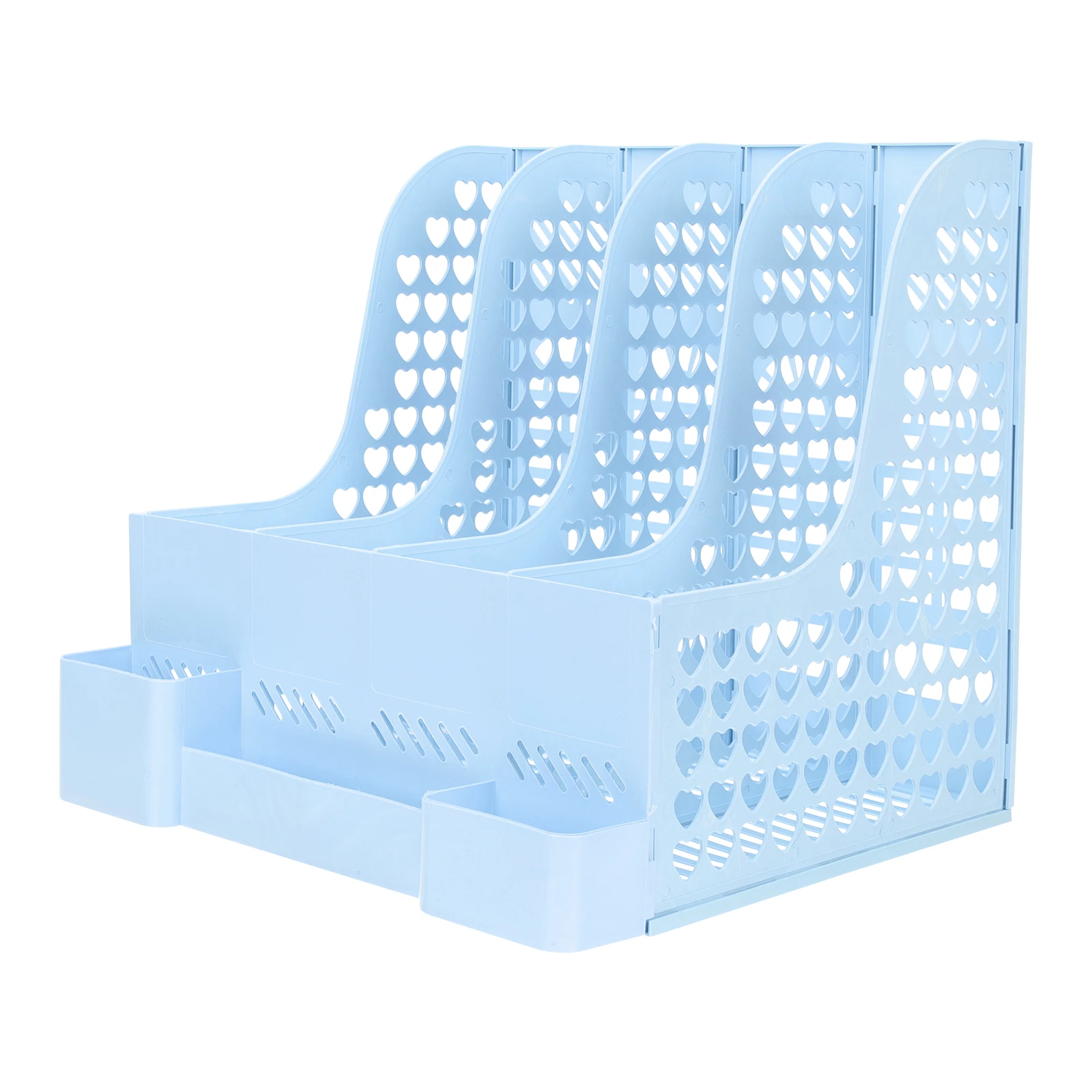 

Convenient Multi-Function Book Organizer Desktop File Holder Plastic Study Organizer Household Office Supplies Document