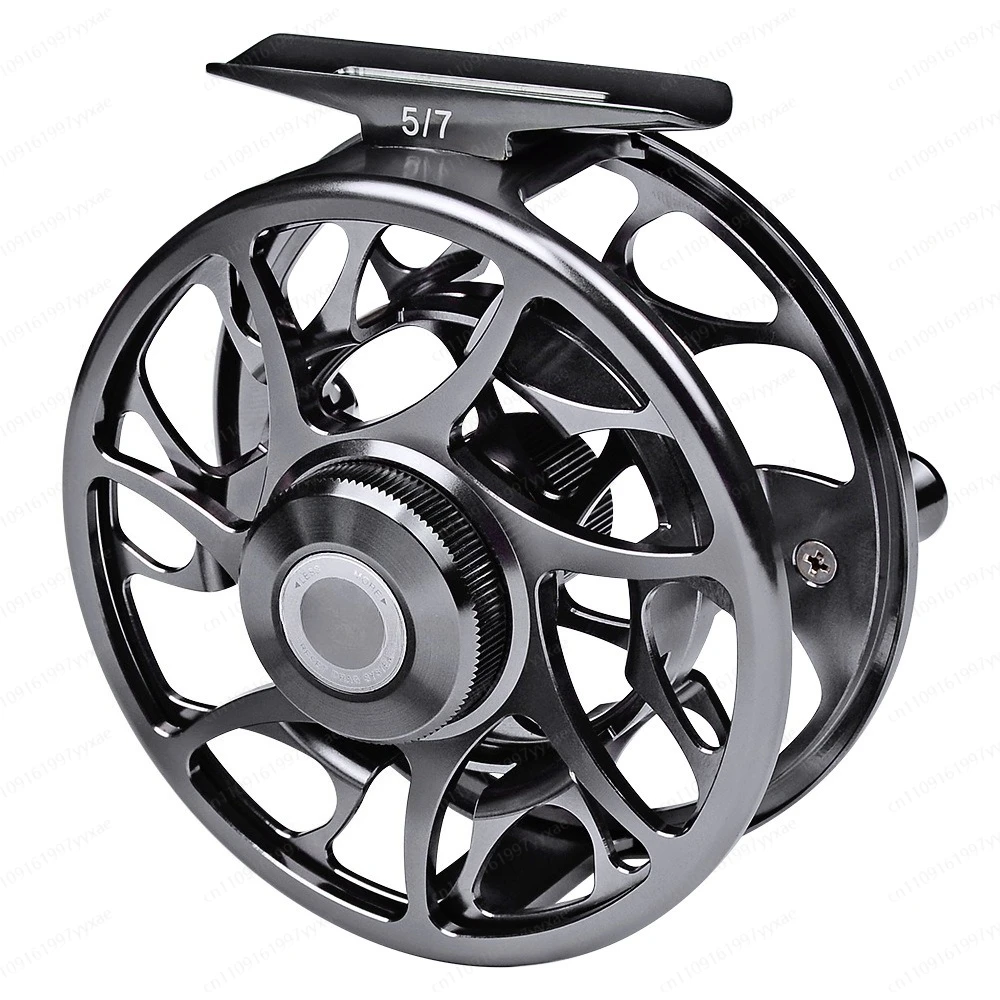 Premium All Metal Fishing Reel with Adjustable Drag, Center Pin Reel for Rock Fishing, Raft Fishing, Fly Fishing