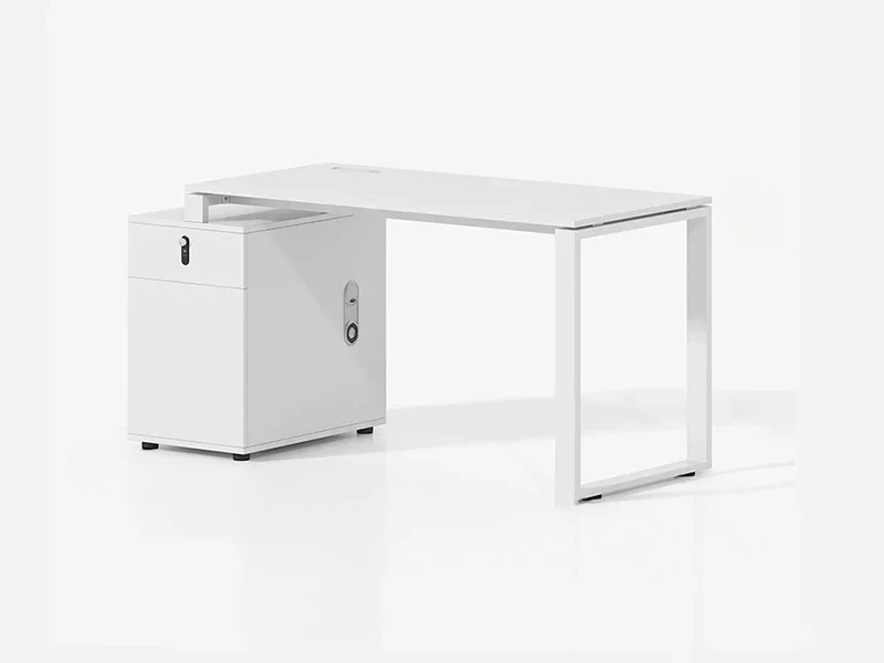 

Employee Simplicity Office Desks Combination Modern White Screen Office Desks Storage Wood Escritorios Work Furniture