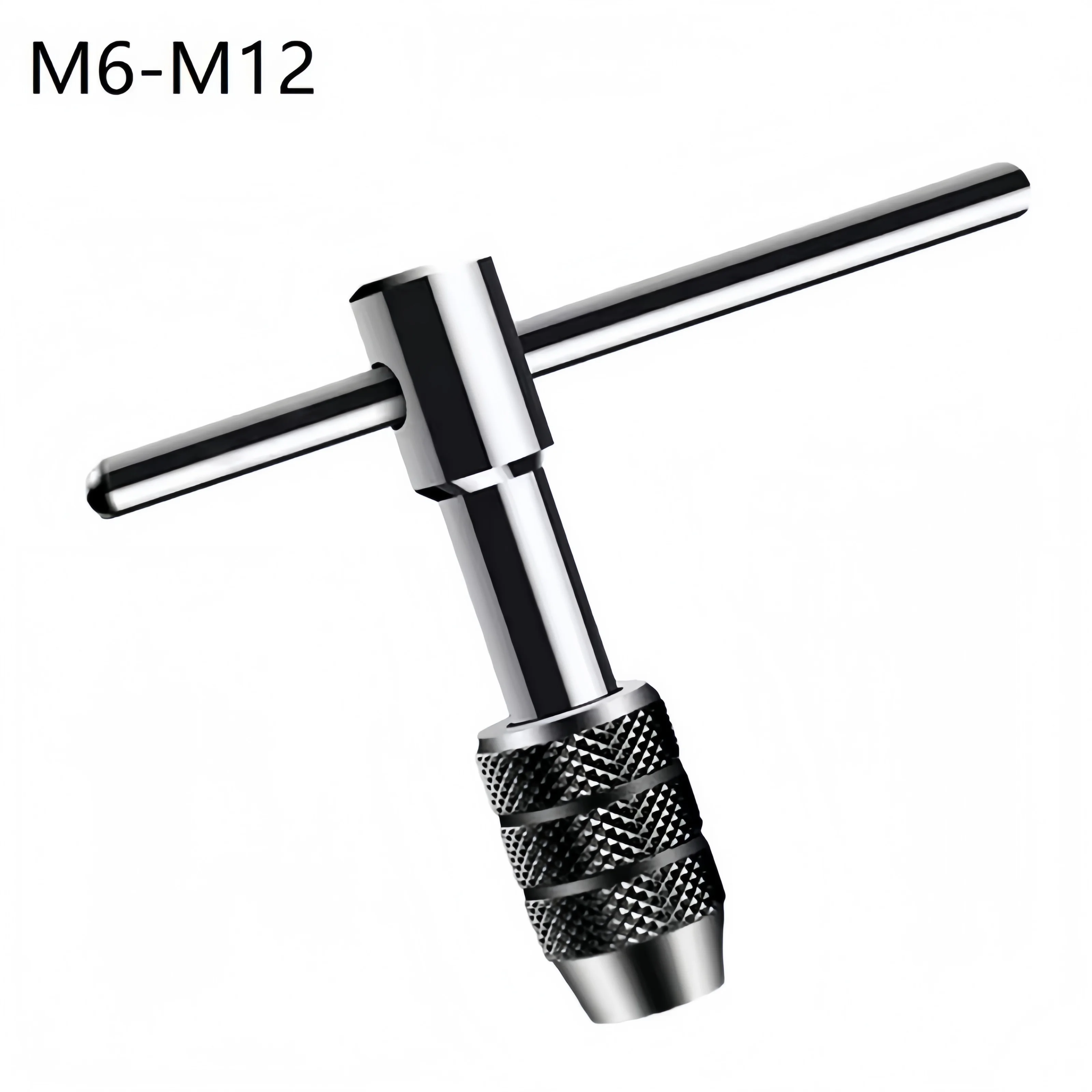 1PCS M3-M6 M5-M8 M6-M12 T-handle Ratcheting Tap Wrenches Adjustable Carbon Steel Hand Thread Tap Holder For Electrical Work