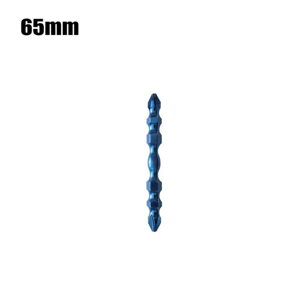 1/2pcs 65mm 100mm Cross Double Head Screwdriver Bit PH2 Magnetic Screwdriver Chrome Vanadium Alloy Steel Electric Screwdriver