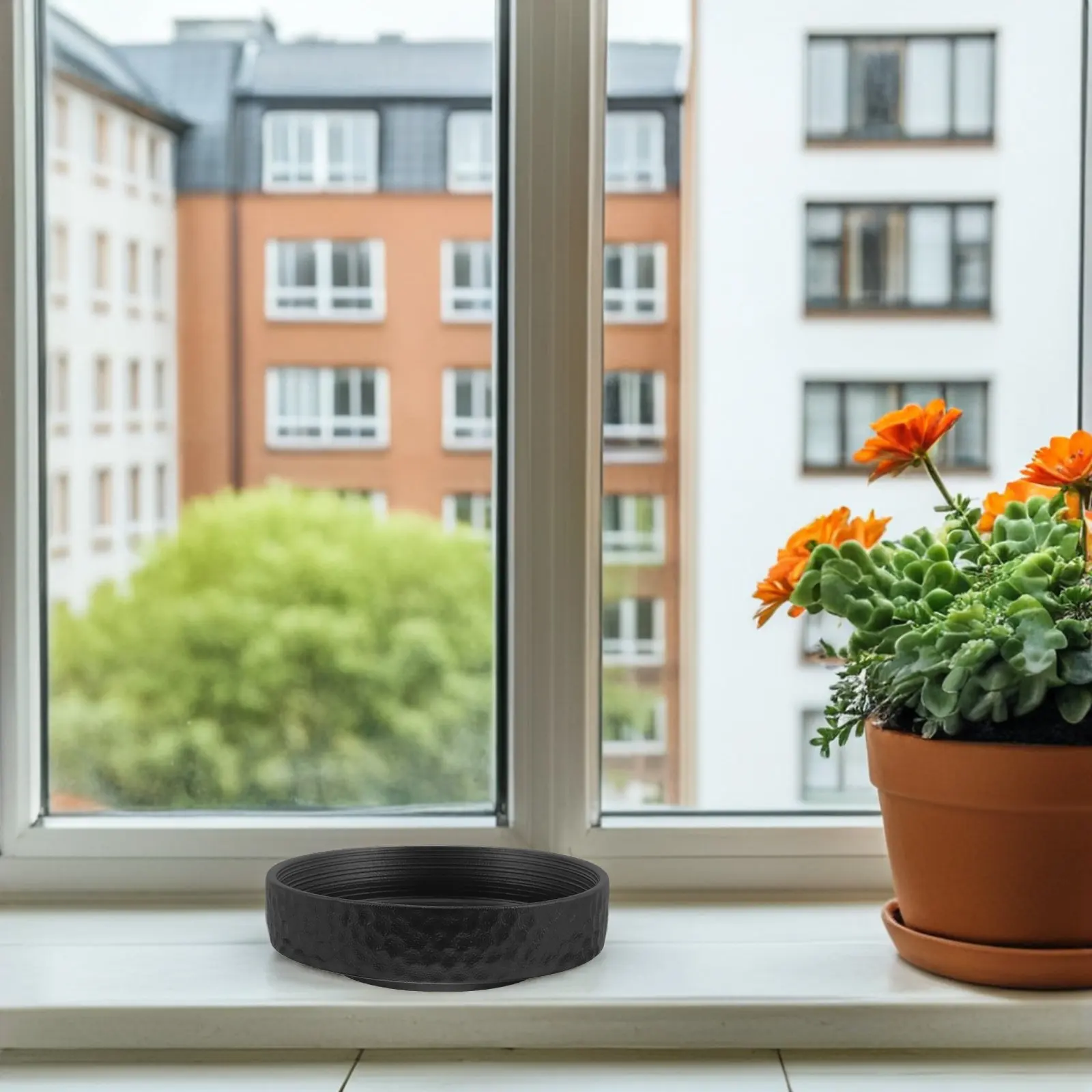 Large Round Ceramic Flower Pot Hydroponic Bowl Decorative Indoor Bonsai Planter Pot Desktop Plant Container Simple Flowerpot