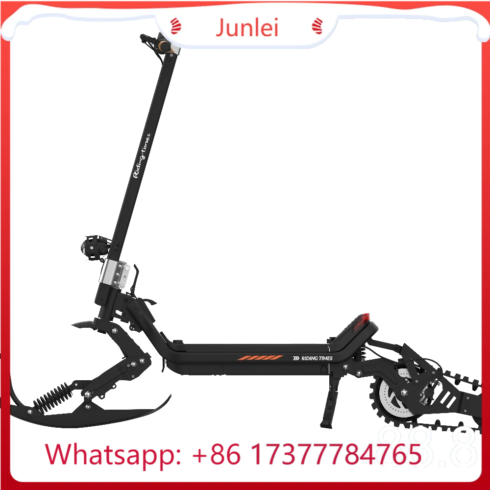 BNew Arrival 54.6V 2500W 3-in-1 Electric Snow Scooter E-Scooter With 20.8Ah/30Ah Removable Battery - Sled & Ski Electric Scooter
