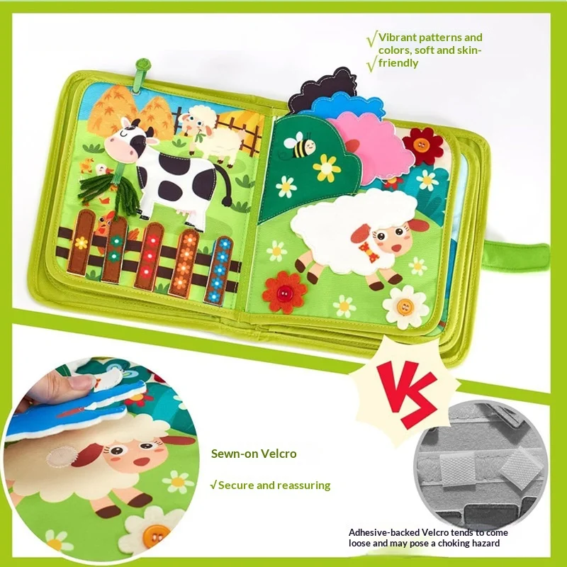 New Early Education Schoolbag Safe Felt Interactive Busy Board Alphabet Educational Toy Felt Alphabet Learning Boa Acg Toy Gift gallery 3