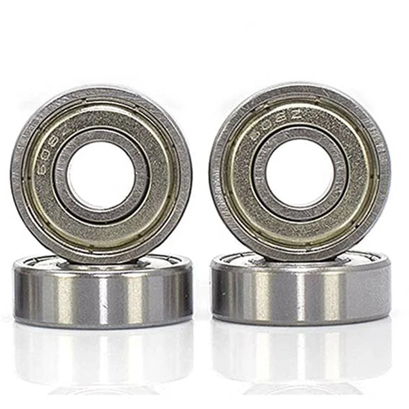 16 Stück 608ZZ 8 x 22 x 7 mm Rillenkugellager, doppelt metallgeschirmt, passend für Skateboard-Lager, Inline-Skates usw.