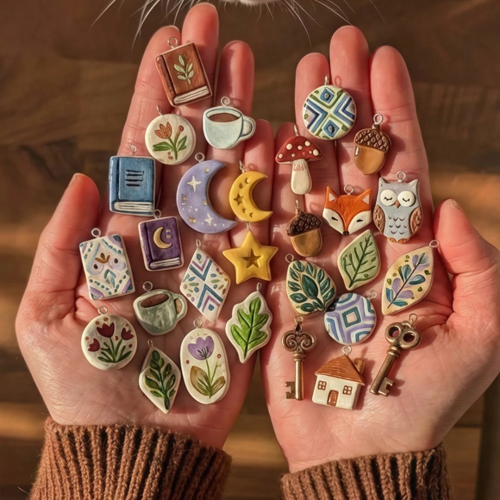 Modische und Trendige Neue Blatt-Stern 316 Edelstahl Wasserdichte Farbbeständige DIY-Anhänger Charms für Schmuckherstellung – Detail 1