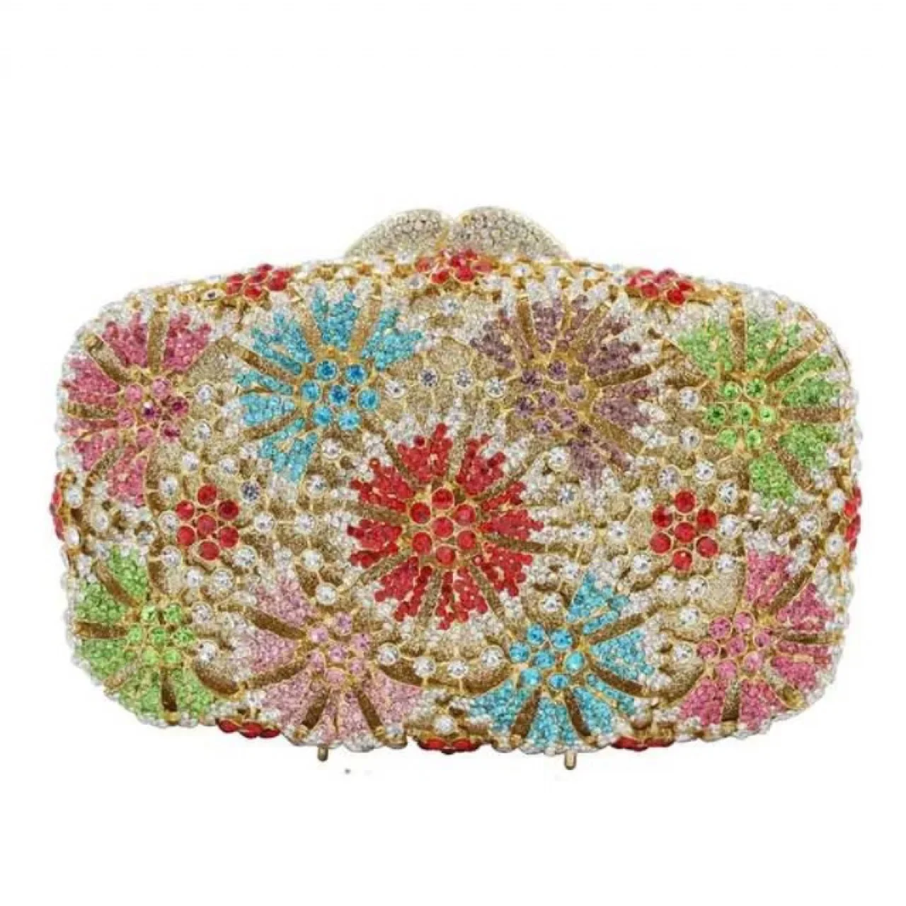 Dandelion hollow pattern diamond dinner bag banquet rhinestone clutch evening women's bag clutch